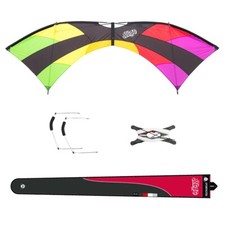 Lenkdrachen Vierleiner HQ Mojo Rainbow Drachen Quad Kite Flugdrachen HQ Drachen