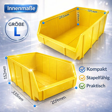Stapelbox L Sichtlagerbox
