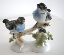 Porzellan Figur von Gräfenthal Vogelpaar Sperling guter Zustand