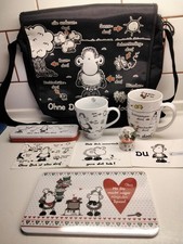 SHEEPWORLD ohne Dich alles doof 9 Teile Laptop Tasche Schneekugel Tasse Karten