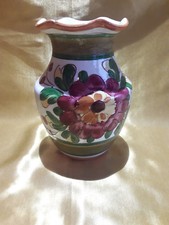 Keramik vase mit blumendekor - keramik,