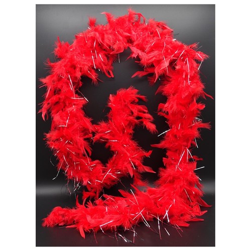 Rote federboa mit - rote,