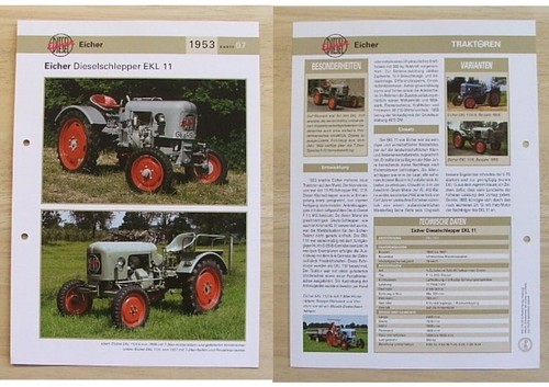 Eicher traktor schlepper ekl - traktor,