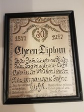 Altes Bild "Ehren-Diplom"