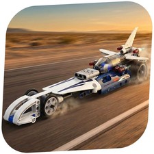 Renn-Auto aus Bausteinen mit