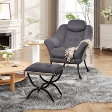 Relaxsessel mit Hocker Fernsehsessel Lesesessel Loungesessel Polstersessel