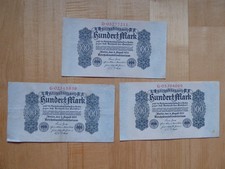 3 alte Geldscheine