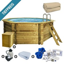 Holzpool Komplettset 4,70 x