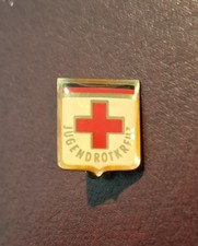 Jugendrotkreuz JRK Sticker Abzeichen Brosche glasiert Deutsches Rotes Kreuz 