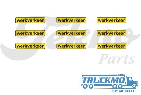 Tekno decals werkverkeer bord - decals,