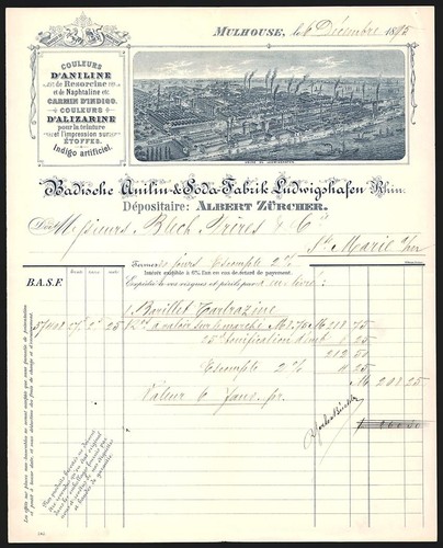 Rechnung mulhouse 1895 - rechnung,