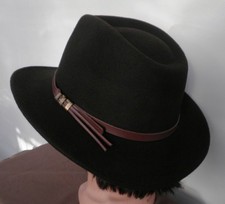 Herrenhut Westernhut Cowboyhut von Scippis Dunkelbraun Schwarz Herren Damenhüte