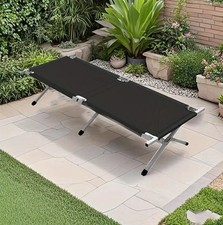 Aluminium Feld-, Campingbett in 3 Farben  --Retourenware--