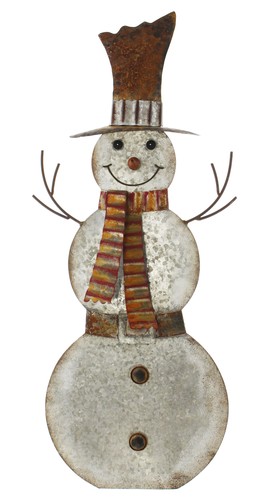 Metallfigur schneemann - metallfigur, "schneemann"