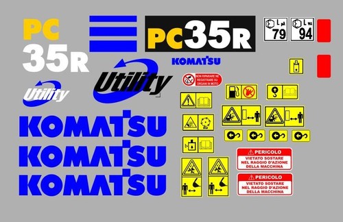 Komatsu r aufkleber - komatsu, 35