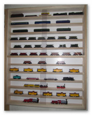 Vitrinen Modelleisenbahn Spur N 12 Fächer Regal Schrank VitrinenSchmidt® FL25+
