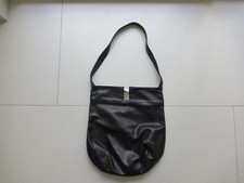  RENATO ANGI VENEZIA Handtasche Schultertasche Beuteltasche Echt-Leder schwarz 