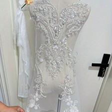 Bestickt Pailletten Perlen