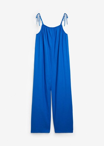 Jumpsuit mit leinenanteil - jumpsuit,