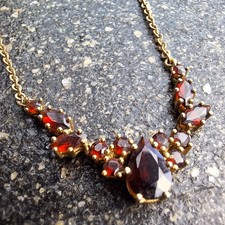 ANTIK GRANAT Collier ca 41 cm
