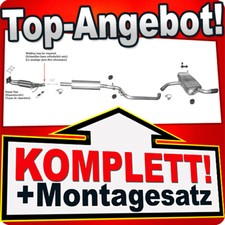 Auspuff für AUDI A3 Sportback  1.6 2004-2012 +Reparaturrohr Auspuffanlage