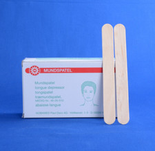 100 Noba Holz-Mundspatel 150x18mm Zungenspatel glatt poliert PZN 04967207