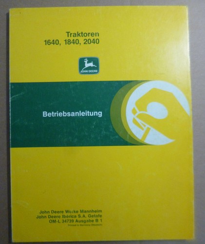 John deere traktoren - deere, 1640