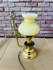 İZ Tischlampe  Lampe Petroleumlampe Messing Vintage Tischlampe elektrisch