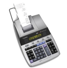 Canon MP1411LTSC druckender Tischrechner, 14-stellig zweifarbiges Display Silber