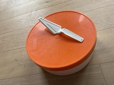 Tortenbehälter Kuchenschaufel Tupperware Tortenhaube zum Herausheben vintage