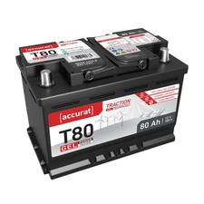 Accurat Traction T80 GEL 12V 80Ah Versorgungs-Batterie Wohnmobil WoMo Boot Solar