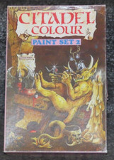 Games Workshop Citadel Colour Paint Set 2 Boxed Set 9 Farben gebraucht Warhammer GW