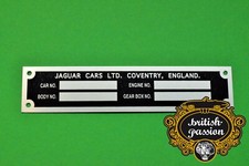 Jaguar Typenschild E-Type XJ6