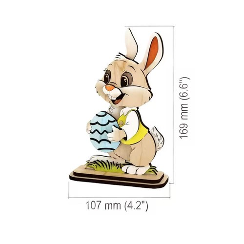 Oster hase tischdeko holz - hase,