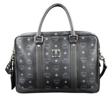 MCM Tasche Businesstasche Umhängetasche schwarz silber UNISEX
