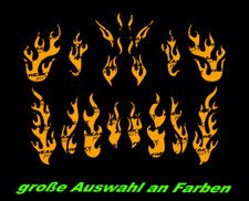 Flammen Flame Aufkleber Sticker Motorrad Helm Scooter Auto Tuning Hot Tribal