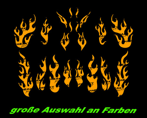 Flammen flame aufkleber - flame,