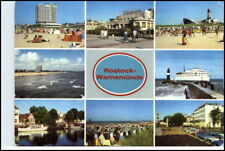 ROSTOCK WARNEMÜNDE DDR Mehrbild-AK 8 Ansichten gelaufen