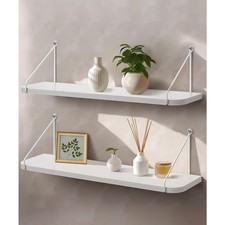 Wandregal Weiß Holz Metall