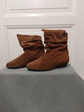 Stiefel Slough 39 Leder Braun Cognac Vintage Hippie Boho Wie neu!!!