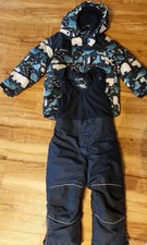 Skijacke + Skihose - Gr. 98/104 - Tchibo - Set- Eisbär - blau