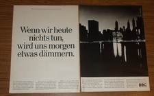 Seltene Werbung BBC Brown Boveri - New York Blackout - World Trade Center 1982