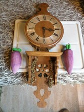 Holzuhr aus Jagdzimmer Vintage