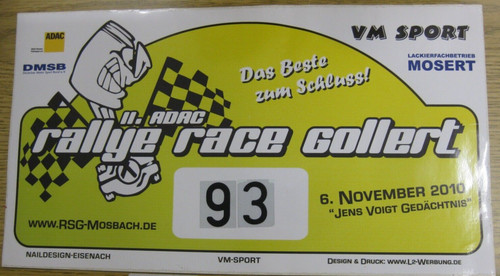 Aufkleber als startschild - als, adac