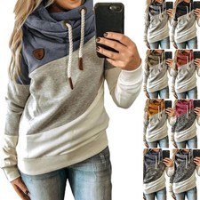 Damen Kapuzenpullover Sweatjacke Pullover Hoodie Sweatshirt  Kapuze Top Coat Neu