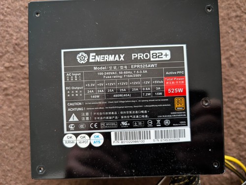 525w netzteil enermax - 525w,