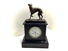 Vintage Kaminuhr Pendule Marmor Bronze Napoleon III Frankreich wohl 1890 Sammler