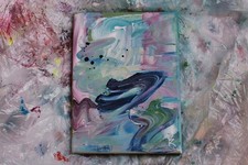 abstrakte Acrylmalerei auf