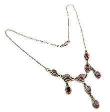 TRAUM Granat Collier 925er