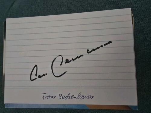 Franz beckenbauer autogramm - franz,